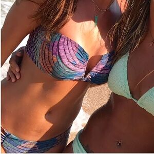 Mara Hoffman women's bikini top tie back size M and size Small bottoms